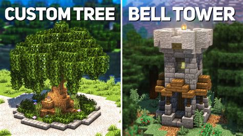 Minecraft: 8 Town Building/Structure Designs (Tutorial).